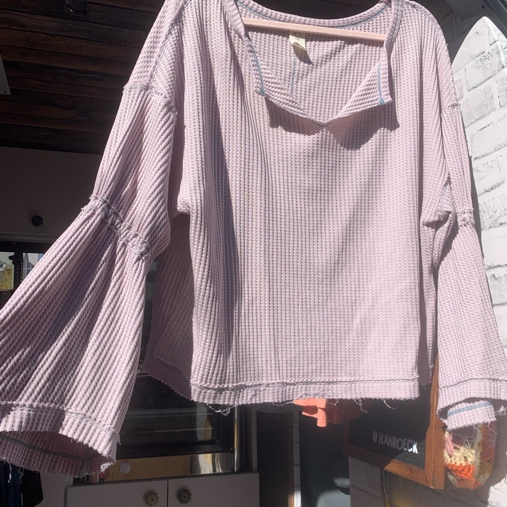 Free People Bell Sleeve Top